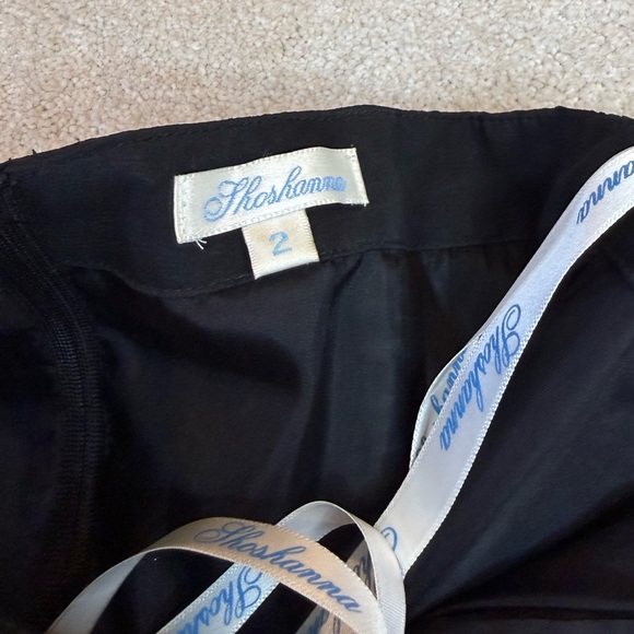 Shoshanna Black 100% Silk Strapless Blouse Size 2 - Picture 3 of 6